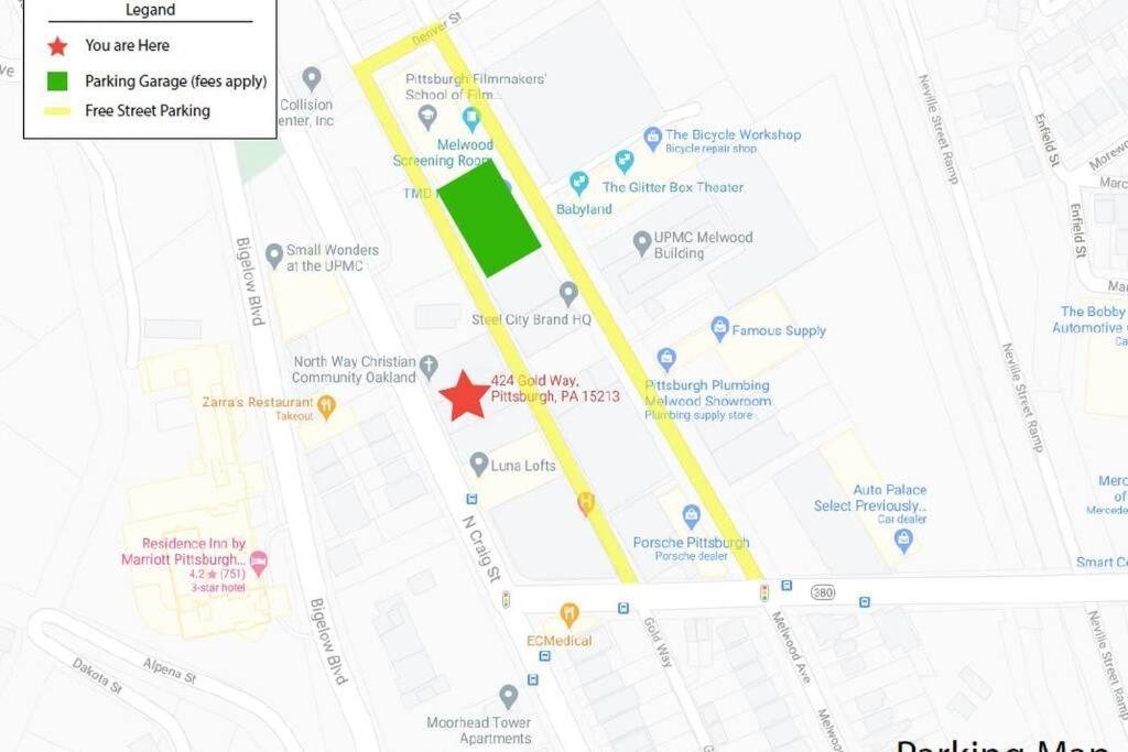 3E - *Renovated* 3 Min To Hillman Cancer Center Sleeps 6 Pittsburgh Zewnętrze zdjęcie
